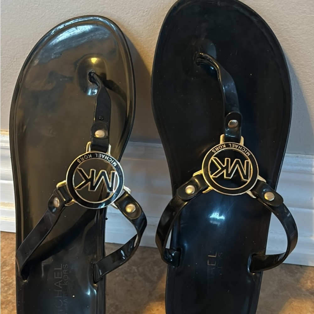 Michael Kors Black Jelly Sandals